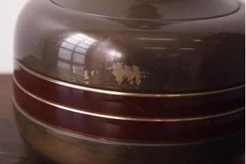 レトロ　大きなキャンバスシェードが可愛いテーブルランプ(スタンドライト、卓上照明)