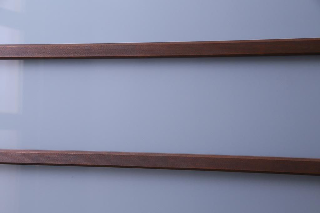 昭和レトロ　オリジナル花ガラス　明るい空間を作り出すガラス戸(引き戸、建具)2枚組