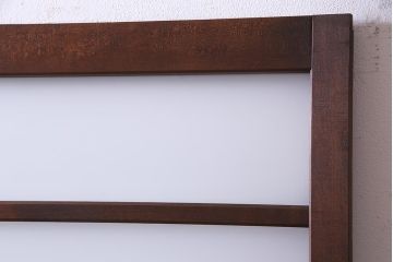 昭和レトロ　オリジナル花ガラス　明るい空間を作り出すガラス戸(引き戸、建具)2枚組