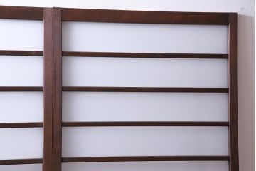 昭和レトロ　オリジナル花ガラス　明るい空間を作り出すガラス戸(引き戸、建具)2枚組