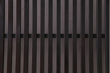 和製アンティーク　上手物　燻された質感が味わい深い格子戸2枚セット(引き戸、建具)