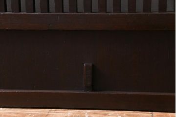 和製アンティーク　上手物　燻された質感が味わい深い格子戸2枚セット(引き戸、建具)