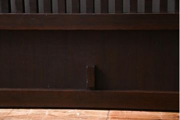 和製アンティーク　上手物　燻された質感が味わい深い格子戸2枚セット(引き戸、建具)(1)