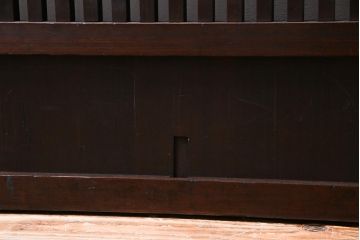 和製アンティーク　上手物　燻された質感が味わい深い格子戸2枚セット(引き戸、建具)(1)