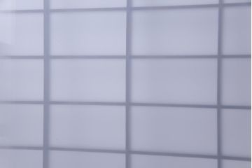 和製アンティーク　昭和初期　すりガラス越しに映る桟が風情感じるガラス戸2枚セット(引き戸、建具)