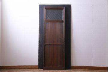 昭和初期　杉柾目材　レトロな雰囲気満点のシンプルで味わい深いドア(扉、建具)