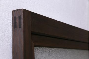 昭和初期　杉柾目材　レトロな雰囲気満点のシンプルで味わい深いドア(扉、建具)