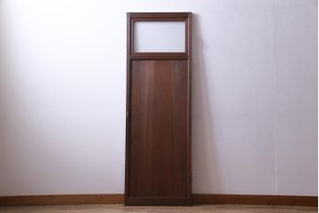 昭和初期　杉柾目材　レトロな雰囲気満点のシンプルで味わい深いドア(扉、建具)