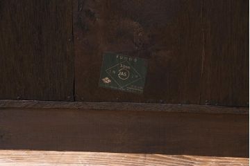 ヴィンテージ家具　ビンテージ　ダークな色合いと重厚な雰囲気が魅力のマス目棚(下駄箱、ロッカー、収納棚)