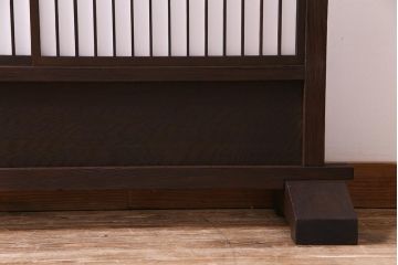 ビンテージ　高級杉材　障子戸付き　和の風情あふれるインテリアにおすすめな衝立(パーテーション、間仕切り)