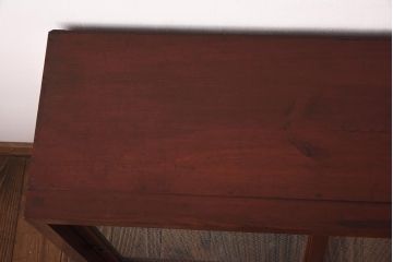 レトロ家具　和製アンティーク　当店オリジナル紋様ガラス　レトロな雰囲気がお洒落なガラス戸棚(収納棚、食器棚)