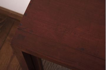 レトロ家具　和製アンティーク　当店オリジナル紋様ガラス　レトロな雰囲気がお洒落なガラス戸棚(収納棚、食器棚)