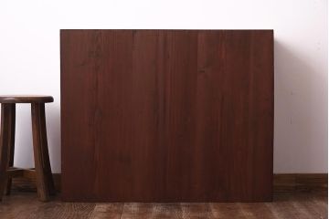 レトロ家具　和製アンティーク　当店オリジナル紋様ガラス　レトロな雰囲気がお洒落なガラス戸棚(収納棚、食器棚)