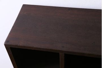 レトロ家具　昭和レトロ　5×3マス　脚付リメイク　正方形のマス目がすっきりとした印象の収納棚(マス目棚、飾り棚、オープンラック)