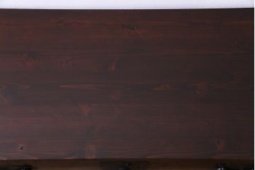 アンティーク家具　和製アンティーク　リメイク　前面栗材　渋い風合いの米沢箪笥ローボード(ローチェスト、引き出し、和タンス)