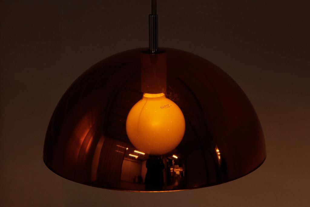 ミッドセンチュリー　ガラス　ペンダントライト　ナショナル　照明　昭和レトロモダン lt-4998-Y.jpg