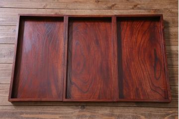 中古　岩谷堂箪笥　特注品　収納力と存在感抜群!大迫力の収納棚(キャビネット、戸棚、茶棚、飾り棚、店舗什器、上下バラ売り可能)(定価約140万円)(R-032938)