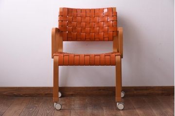 中古　arflex(アルフレックス)　NT(エヌティー)　キャスター付きチェア(ダイニングチェア、ワークチェア)(定価約8万6千円)(1)