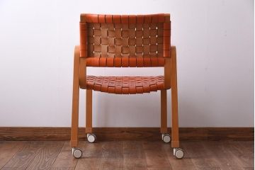 中古　arflex(アルフレックス)　NT(エヌティー)　キャスター付きチェア(ダイニングチェア、ワークチェア)(定価約8万6千円)(1)