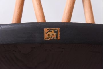 イギリスビンテージ　ペイント家具　ERCOL(アーコール)　シックなカラーが格好いいエックスバックチェア(クロスバックチェア)