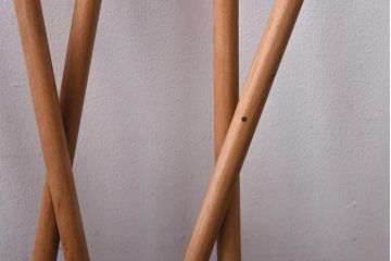 イギリスビンテージ　ペイント家具　ERCOL(アーコール)　シックなカラーが格好いいエックスバックチェア(クロスバックチェア)(1)