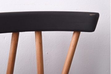 イギリスビンテージ　ペイント家具　ERCOL(アーコール)　シックなカラーが格好いいエックスバックチェア(クロスバックチェア)(1)