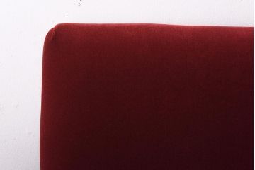 アンティーク家具　和製アンティーク　ナラ材　落ち着いた赤い座面が存在感を放つ一人掛けソファ(アームチェア)(1)