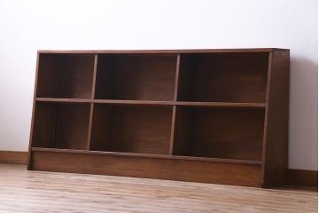 レトロ家具　昭和レトロ　学校で本棚として使われていた木の温もり溢れるオープンラック(飾り棚)