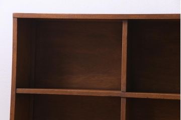 レトロ家具　昭和レトロ　学校で本棚として使われていた木の温もり溢れるオープンラック(飾り棚)