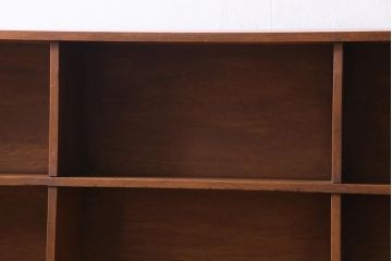 レトロ家具　昭和レトロ　学校で本棚として使われていた木の温もり溢れるオープンラック(飾り棚)