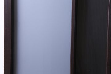 和製アンティーク　昭和初期　ダイヤガラス入り　和モダンな雰囲気漂う味わい深いガラス戸2枚セット(建具、引き戸)