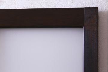 和製アンティーク　昭和初期　ダイヤガラス入り　和モダンな雰囲気漂う味わい深いガラス戸2枚セット(建具、引き戸)