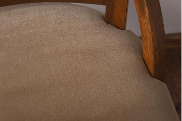 レトロ家具　ナラ材　柔らかな雰囲気が愛らしいレトロな回転チェア(回転椅子、イス)