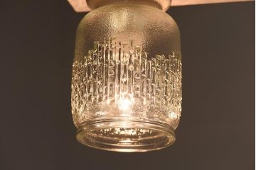 松下電工(ナショナル)　昭和レトロな雰囲気漂うユニークなシーリングライト(天井照明)