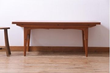 北欧家具　チーク材　激レア　機能性に優れたセンターテーブル(リフティングテーブル、エクステンションテーブル)