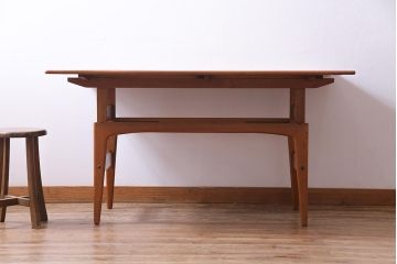 北欧家具　チーク材　激レア　機能性に優れたセンターテーブル(リフティングテーブル、エクステンションテーブル)