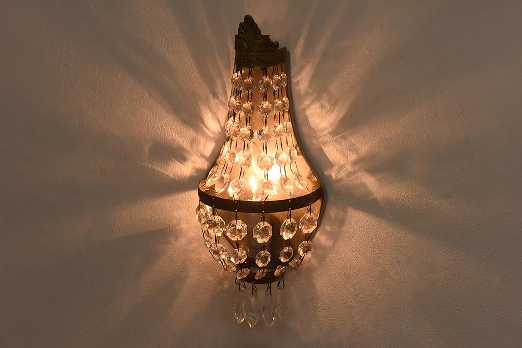 フランスアンティーク　エンパイア様式　エレガントな空間を演出するウォールランプ(壁掛け照明)(1)