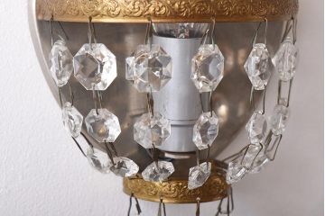 フランスアンティーク　エンパイア様式　エレガントな空間を演出するウォールランプ(壁掛け照明)(1)