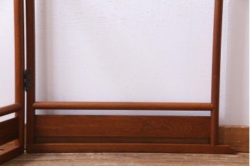 アンティーク雑貨　昭和中期　ニレ材　ナチュラルな雰囲気が取り入れやすい衣桁(ハンガーラック)