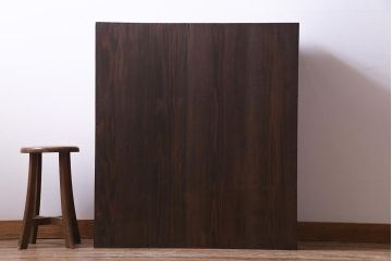 レトロ家具　和製アンティーク　レトロな雰囲気漂う結霜ガラス入りの戸棚(収納棚、食器棚)