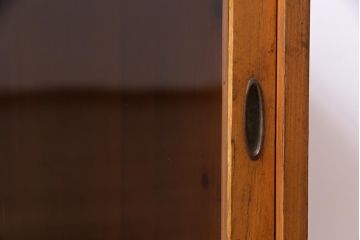 レトロ家具　昭和中期　柿材・檜材　レトロな雰囲気が味わい感じるローボード(テレビボード、戸棚)