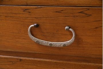 レトロ家具　昭和中期　柿材・檜材　レトロな雰囲気が味わい感じるローボード(テレビボード、戸棚)