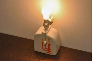 昭和レトロ　ナショナル(National、松下電工)　ポップな色合いのスタンドライト(テーブルランプ、卓上照明)