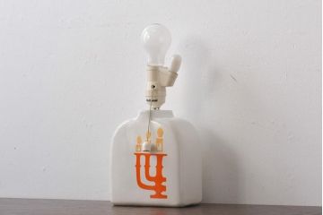 昭和レトロ　ナショナル(National、松下電工)　ポップな色合いのスタンドライト(テーブルランプ、卓上照明)