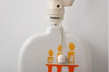 昭和レトロ　ナショナル(National、松下電工)　ポップな色合いのスタンドライト(テーブルランプ、卓上照明)