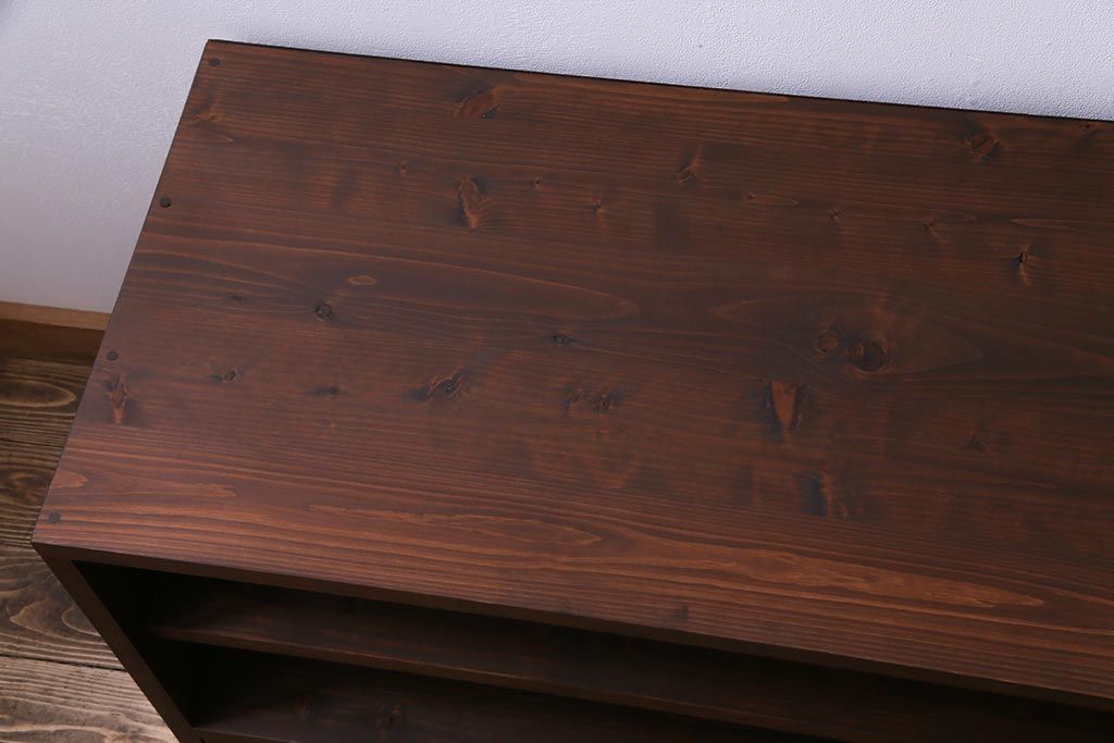 ラフジュ工房オリジナル　古い箪笥の引き出しを使ったリメイクローボード(テレビボード、収納棚)