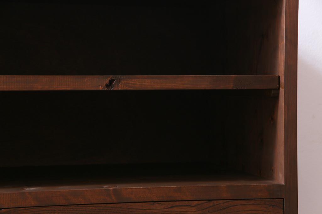 ラフジュ工房オリジナル　古い箪笥の引き出しを使ったリメイクローボード(テレビボード、収納棚)