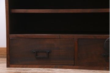 ラフジュ工房オリジナル　古い箪笥の引き出しを使ったリメイクローボード(テレビボード、収納棚)