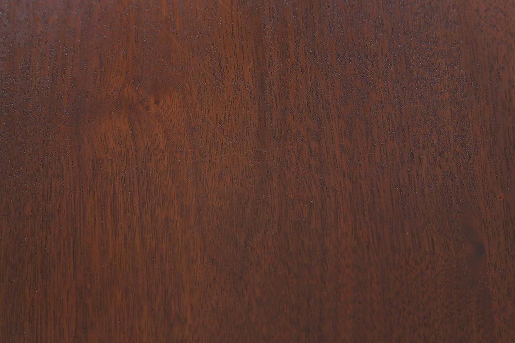 アンティーク家具　フランスアンティーク　ウォールナット材　クラシカルな取っ手がおしゃれなキャスター付きデスク(両袖机)