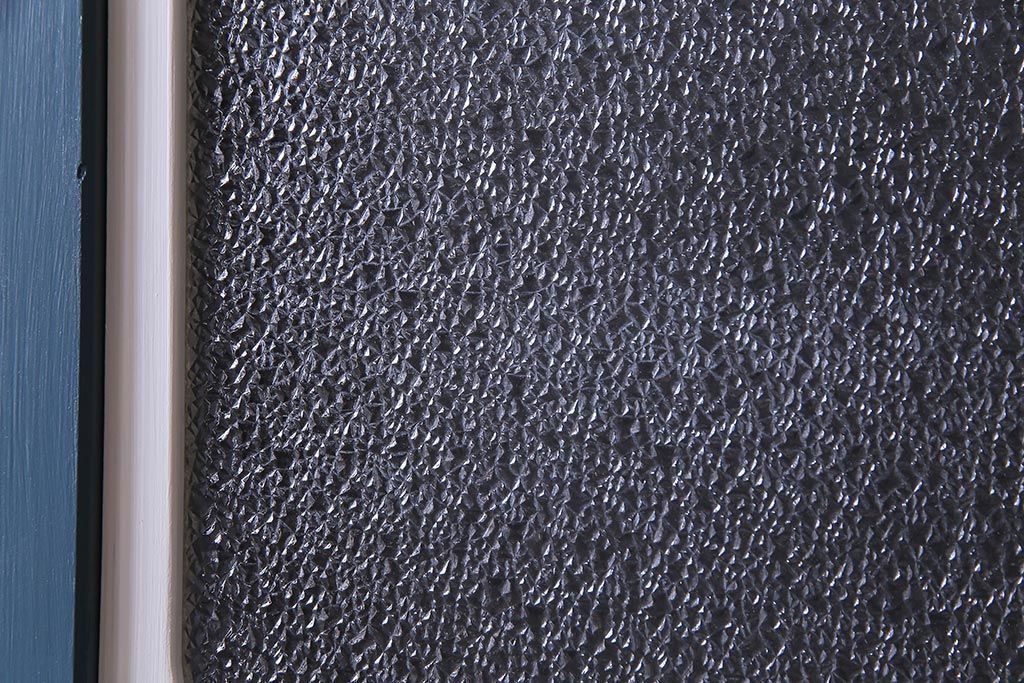 ペイント建具　ダイヤガラス入り　爽やかな色合いのドア(扉)